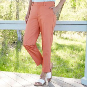 A New Day Mid-Rise Slim Ankle Pants, Coral